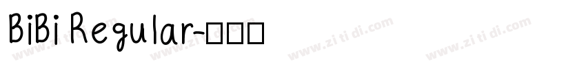 BiBi Regular字体转换